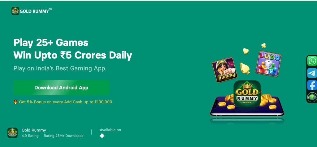 Gold Rummy Game Download | Get ₹500 Bonus - Latest Rummy